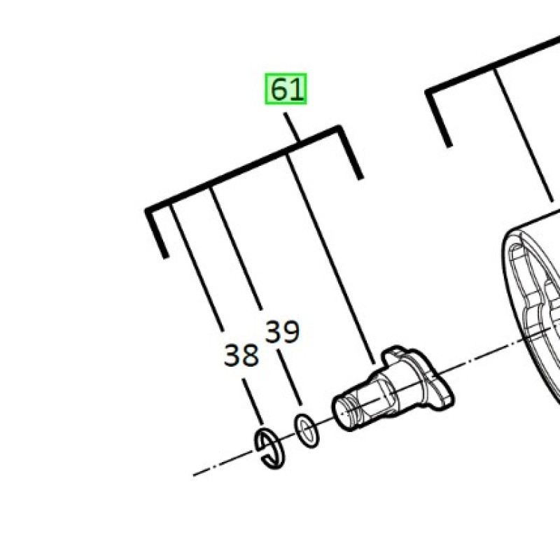 Шпиндель для M12FIWF12 MILWAUKEE