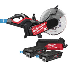 Машина відрізна акумуляторна (різач) MILWAUKEE, MXF COS350G2FC-802, діам.350мм  (диск HUDD350 , зарядний пристрій MXF FC, 2 акум