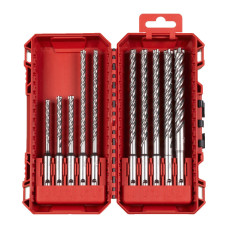 Набір бурів SDS-PLUS MX4 MILWAUKEE Set 3, (10шт), пластиковий кейс