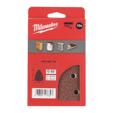 Папвір шліфувальний MILWAUKEE, 100х147мм HL, зерно 60 (10шт)