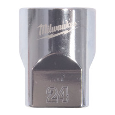 Головка торцева хромована ½” MILWAUKEE, (зірочка 12 гранн.), 24мм