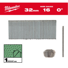 Цвяхи оцинковані з Т-образною головкою MILWAUKEE, 16G/0 градусів/32мм, (5000шт)